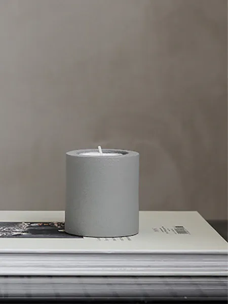 Hovedbilde LYS GRÅ PIPELINE TELYSHOLDER H5CM 